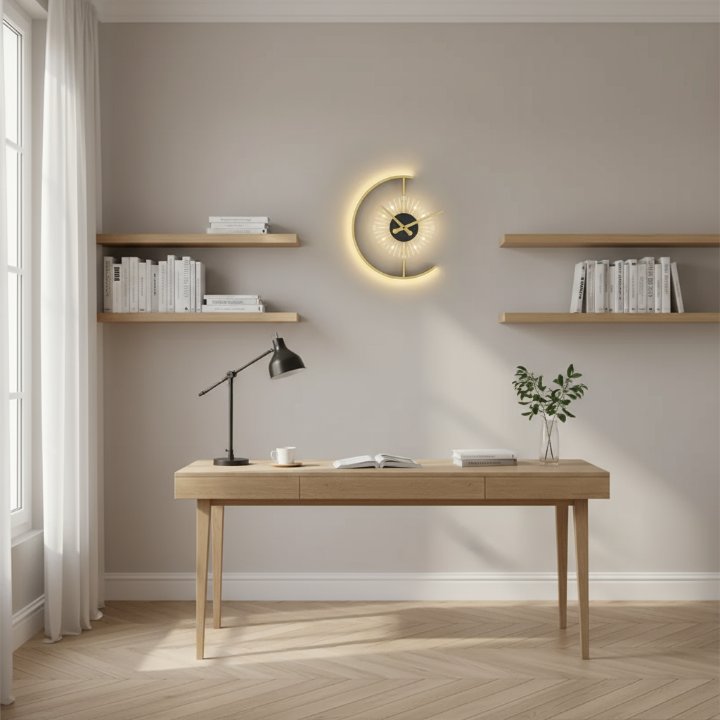 Applique Murale pour Homme Design Moderne pour Salon Acrylique Or