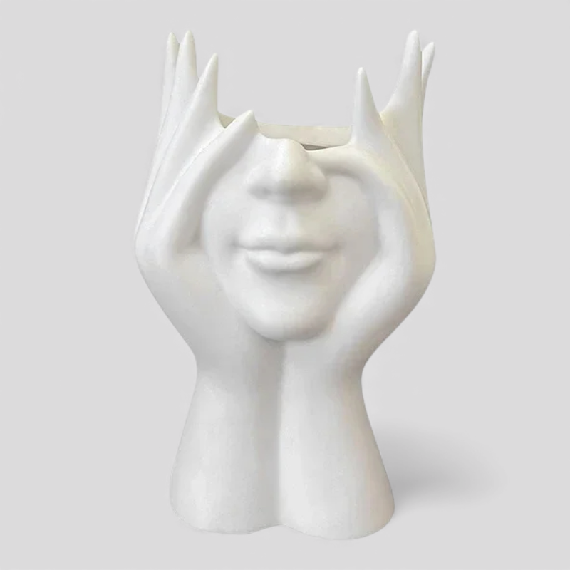 Support de Rangement en Forme de Visage pour Figurines
