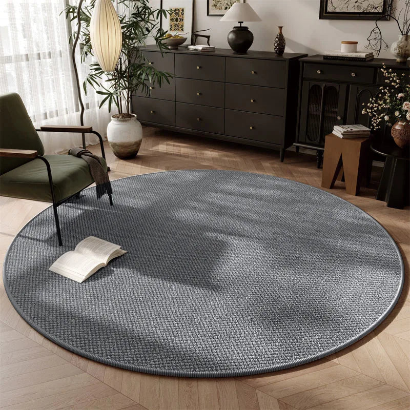 Tapis : Tapis Rond Moderne Pour Salon Accessoires Intérieur dans Gris de Marche Lino