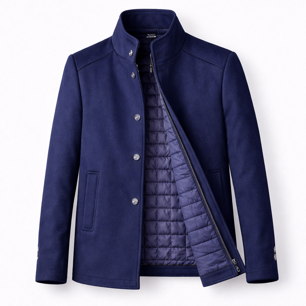 Trench Coat : Trench-coat Homme Jackets & Coats Outerwear & Jackets dans bleu marine de Marche Lino