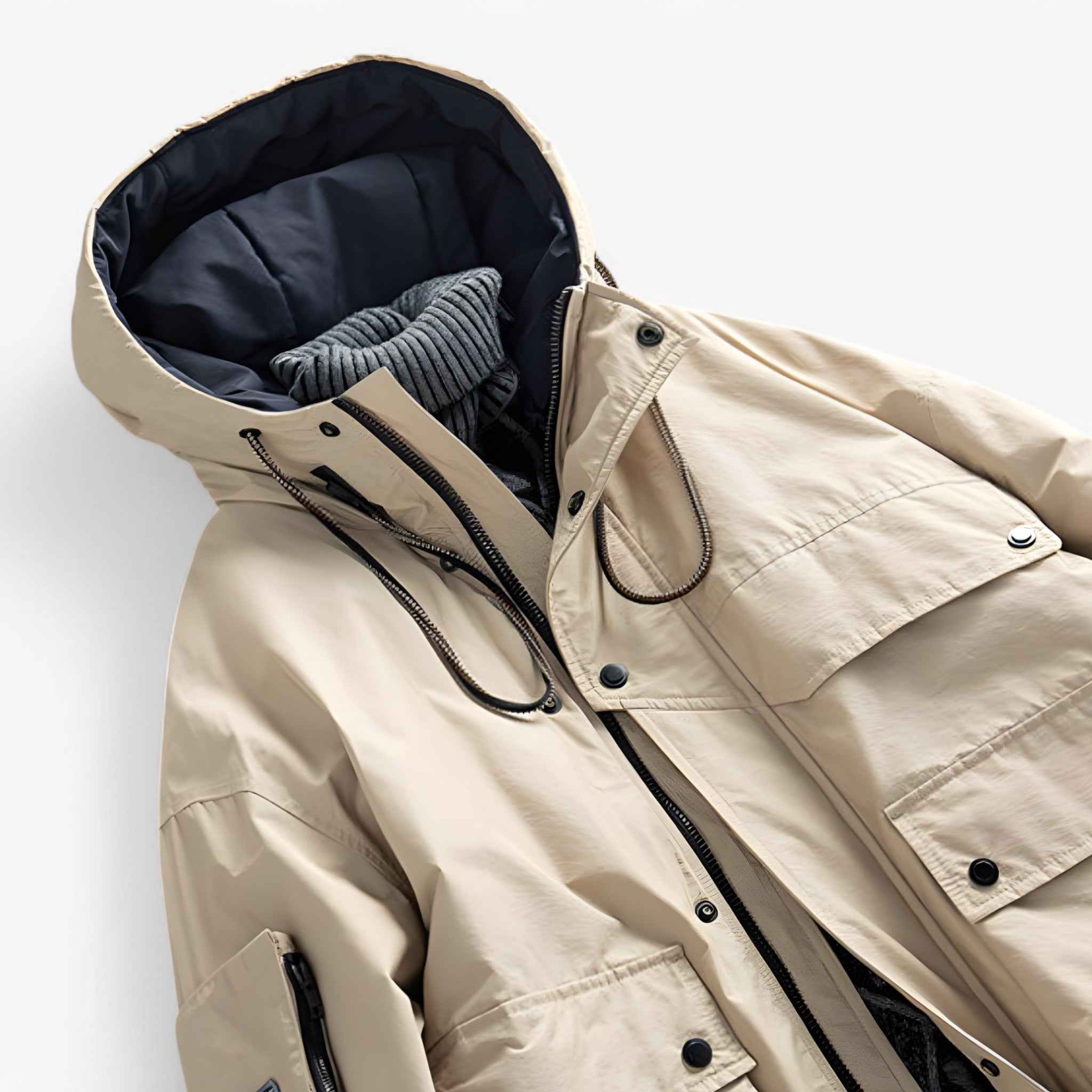 Parka : Parka Homme Victor - Manteau d'Hiver Chaud Imperméable Style Urbain dans de Marche Lino