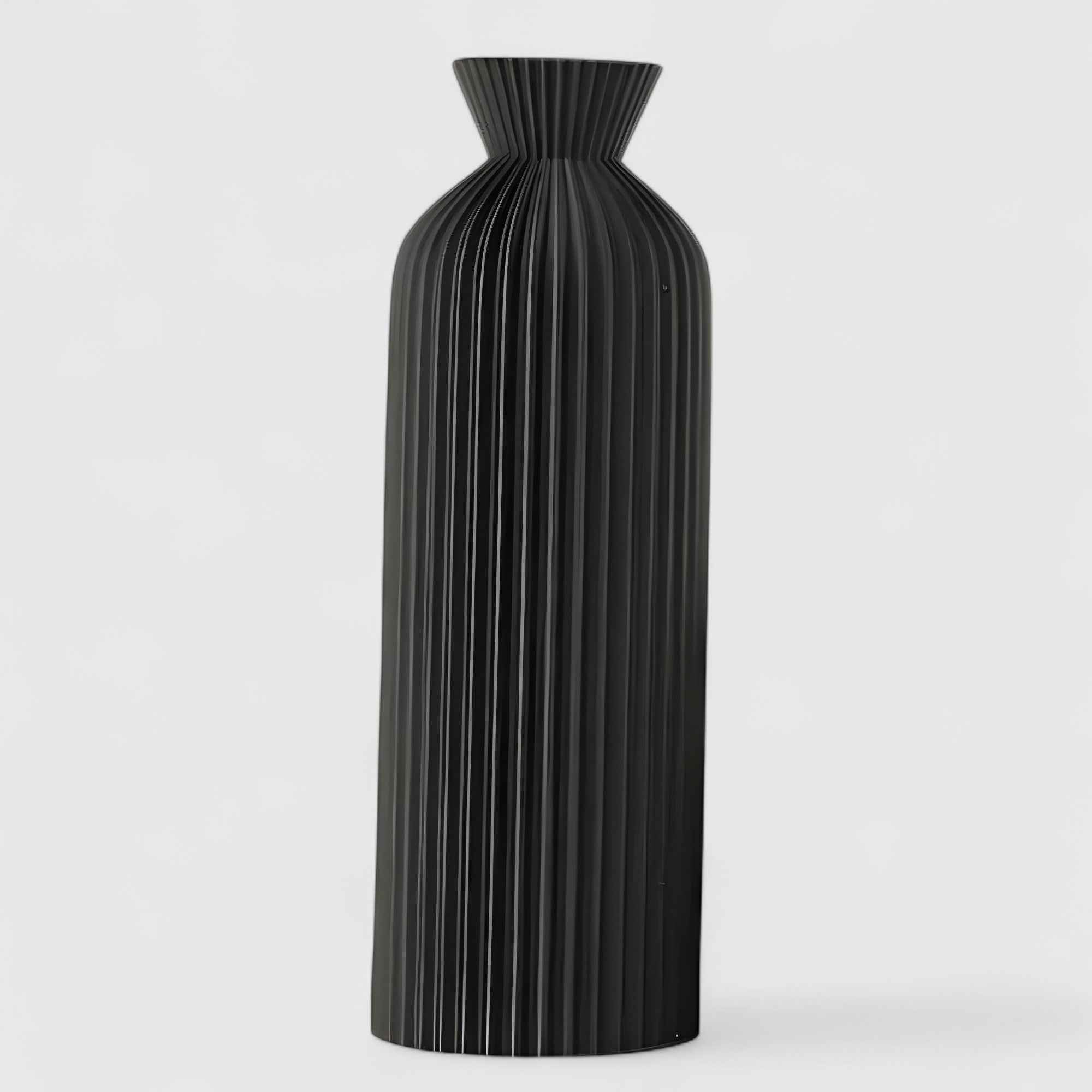 Vases : Vase Décoratif en Céramique Moderne Accessoires De Maison dans Noir-L de Marche Lino