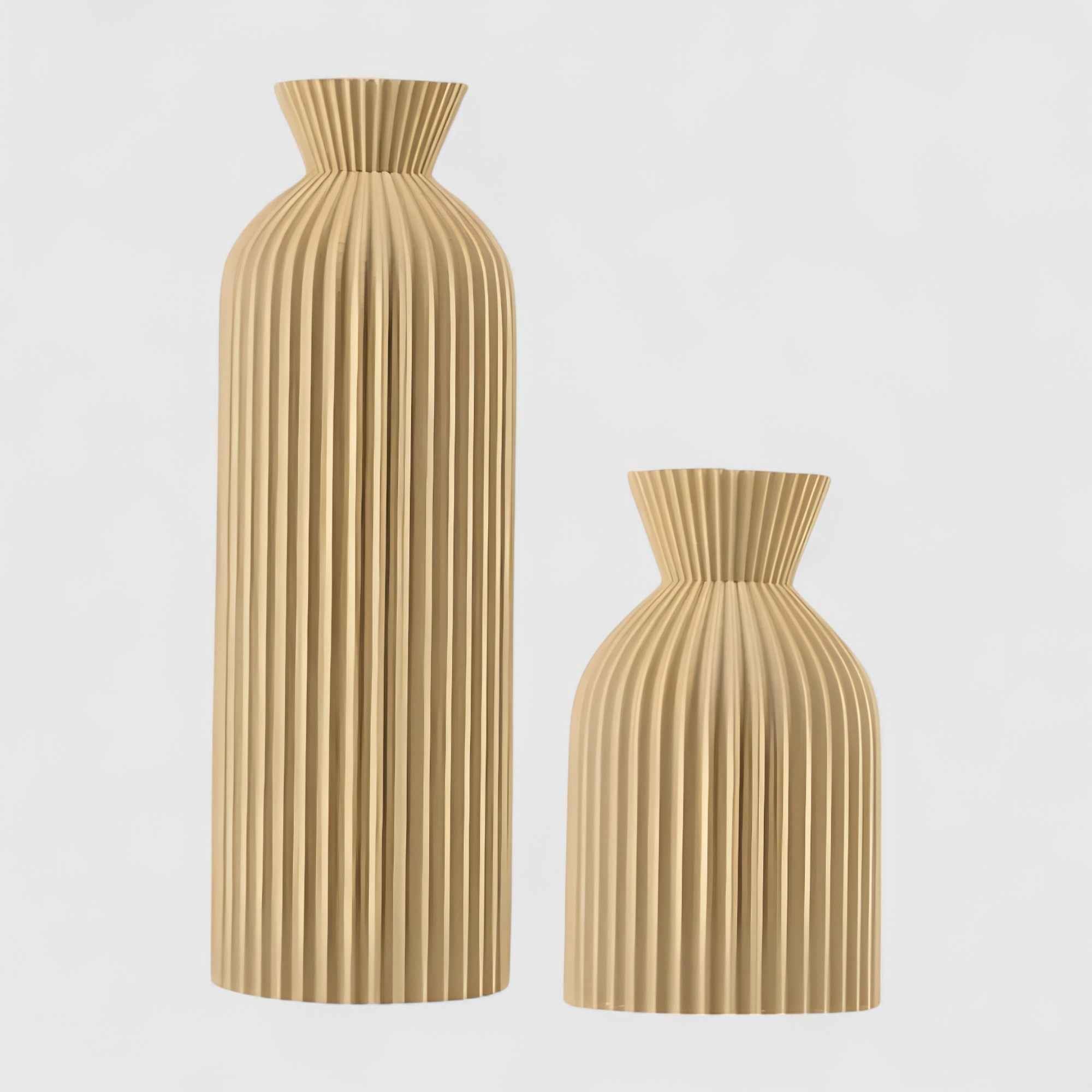 Vases : Vase Décoratif en Céramique Moderne Accessoires De Maison dans Kaki-L S de Marche Lino