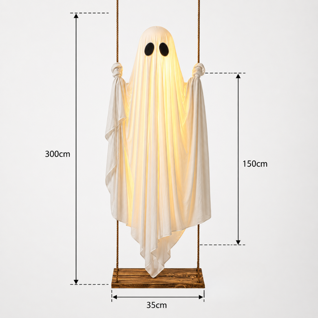 Décoration Fantôme Oscillant 152cm avec Télécommande et Lumière