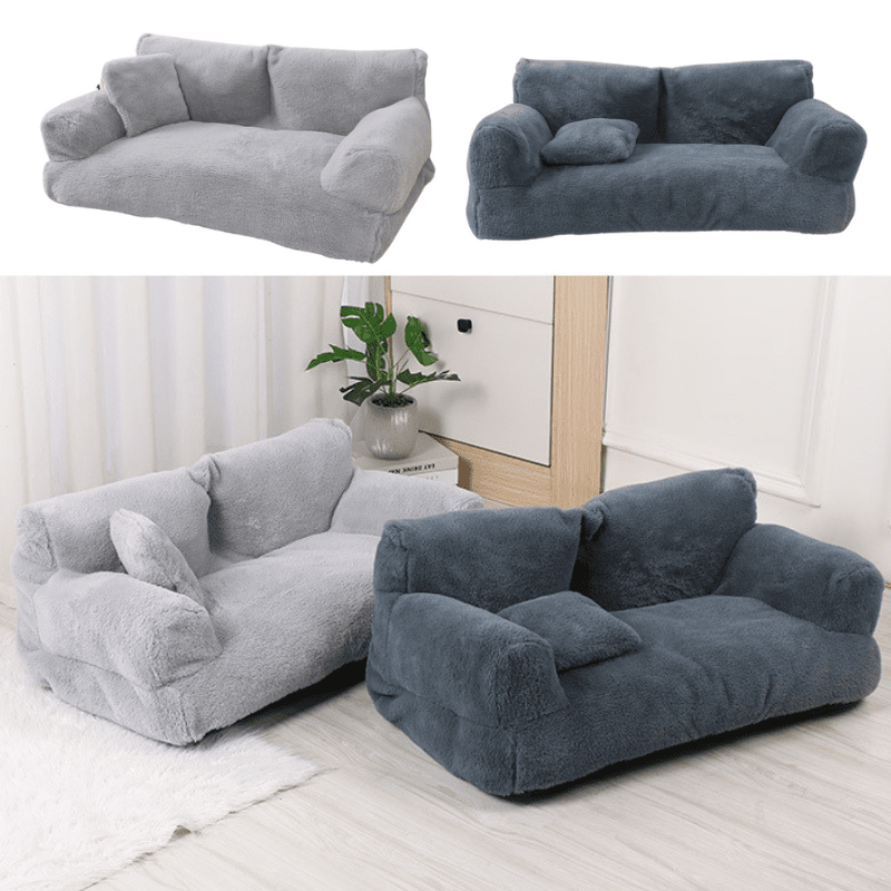 Housse de canapé apaisante pour animaux de compagnie Gris clair - Confort de canapé relaxant - Microfibre