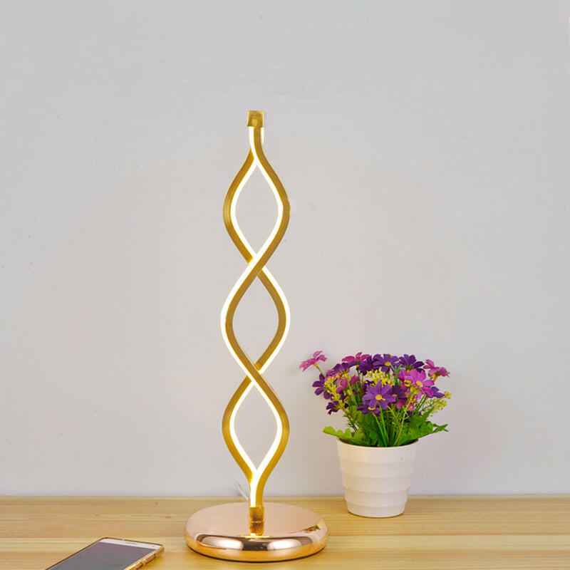 Table Lamp : Lampe de Table pour Intérieur, Art Déco & Dorée dans de Marche Lino