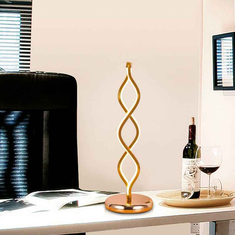 Table Lamp : Lampe de Table pour Intérieur, Art Déco & Dorée dans de Marche Lino