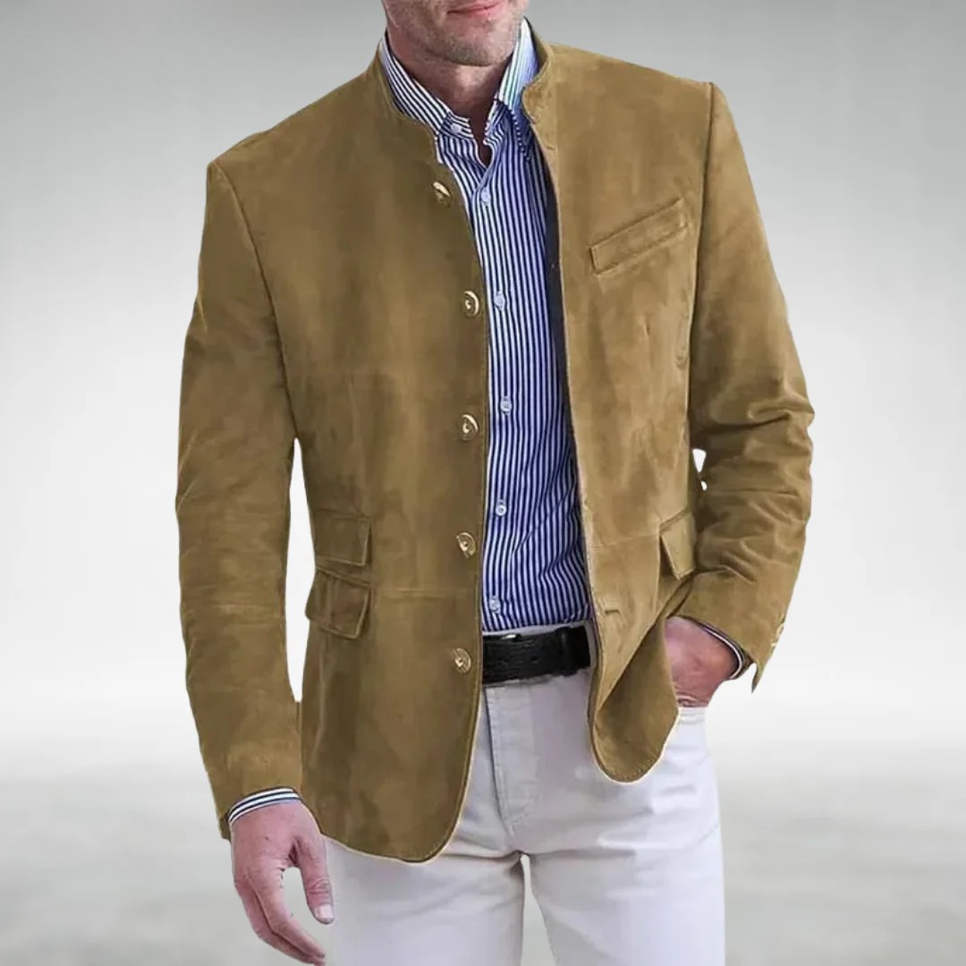 Veste Élégante Homme Polyvalente en Daim 0