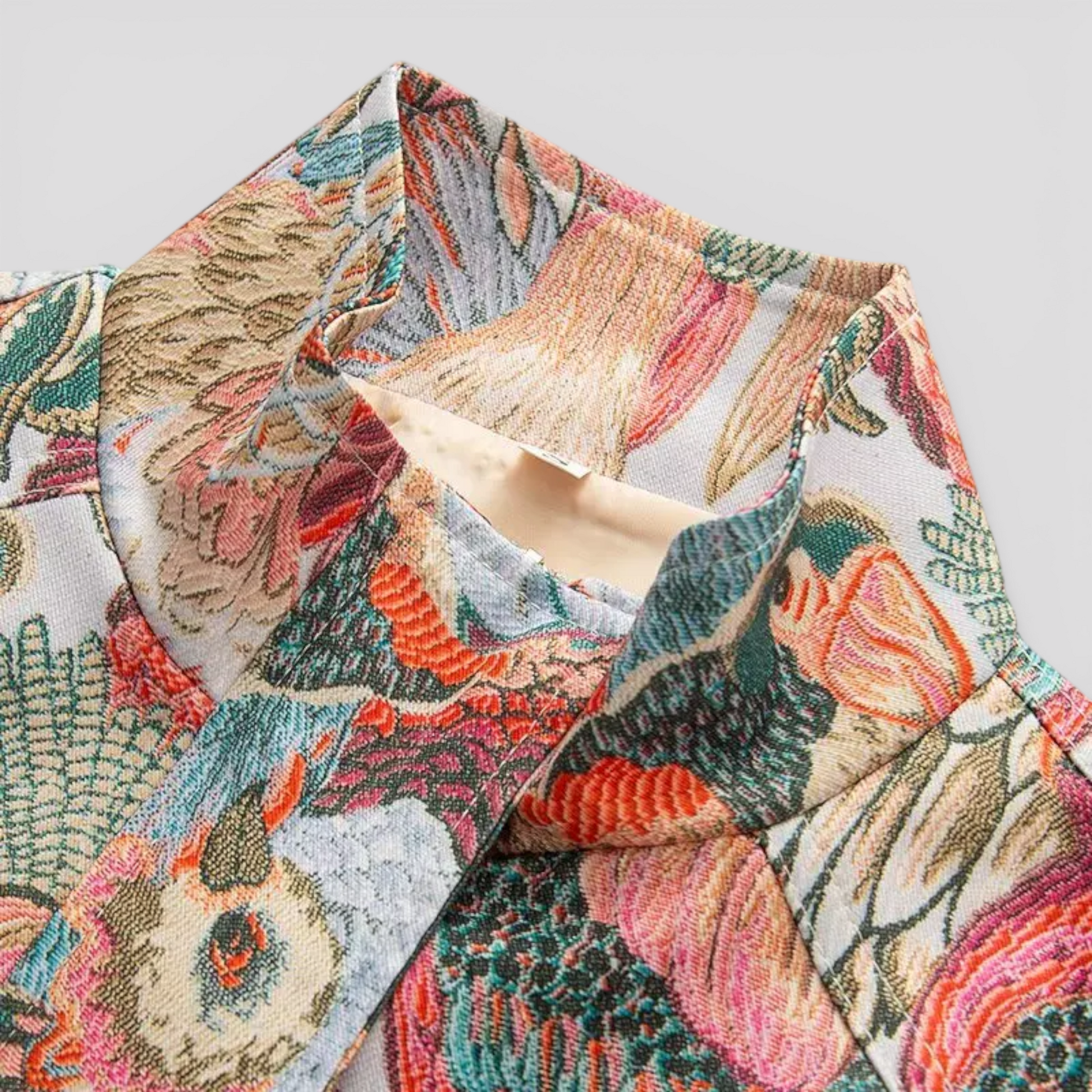 Veste Femme Imprimé Paon Bleu – Élégante et Confortable, Qualité Premium