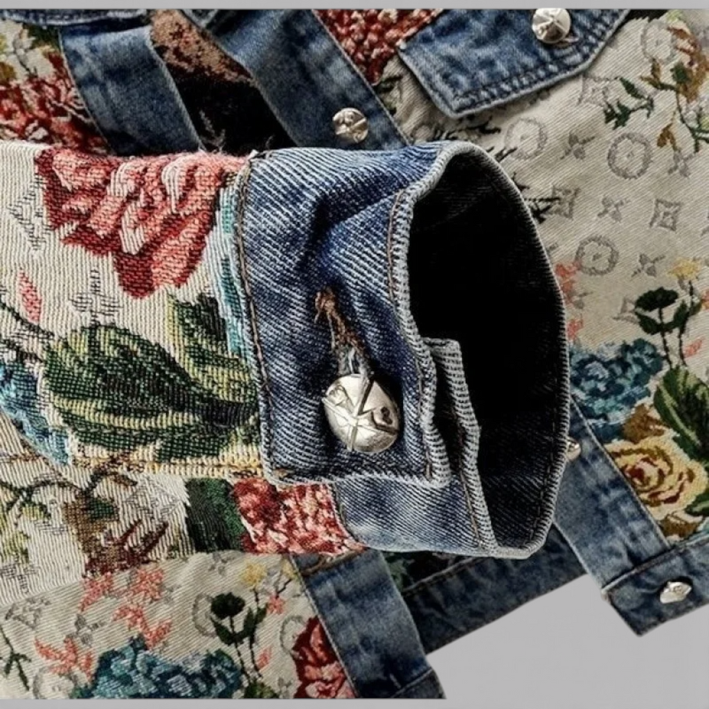 Veste en Jean Rétro Bleue pour Femme - Style Vintage Élégant