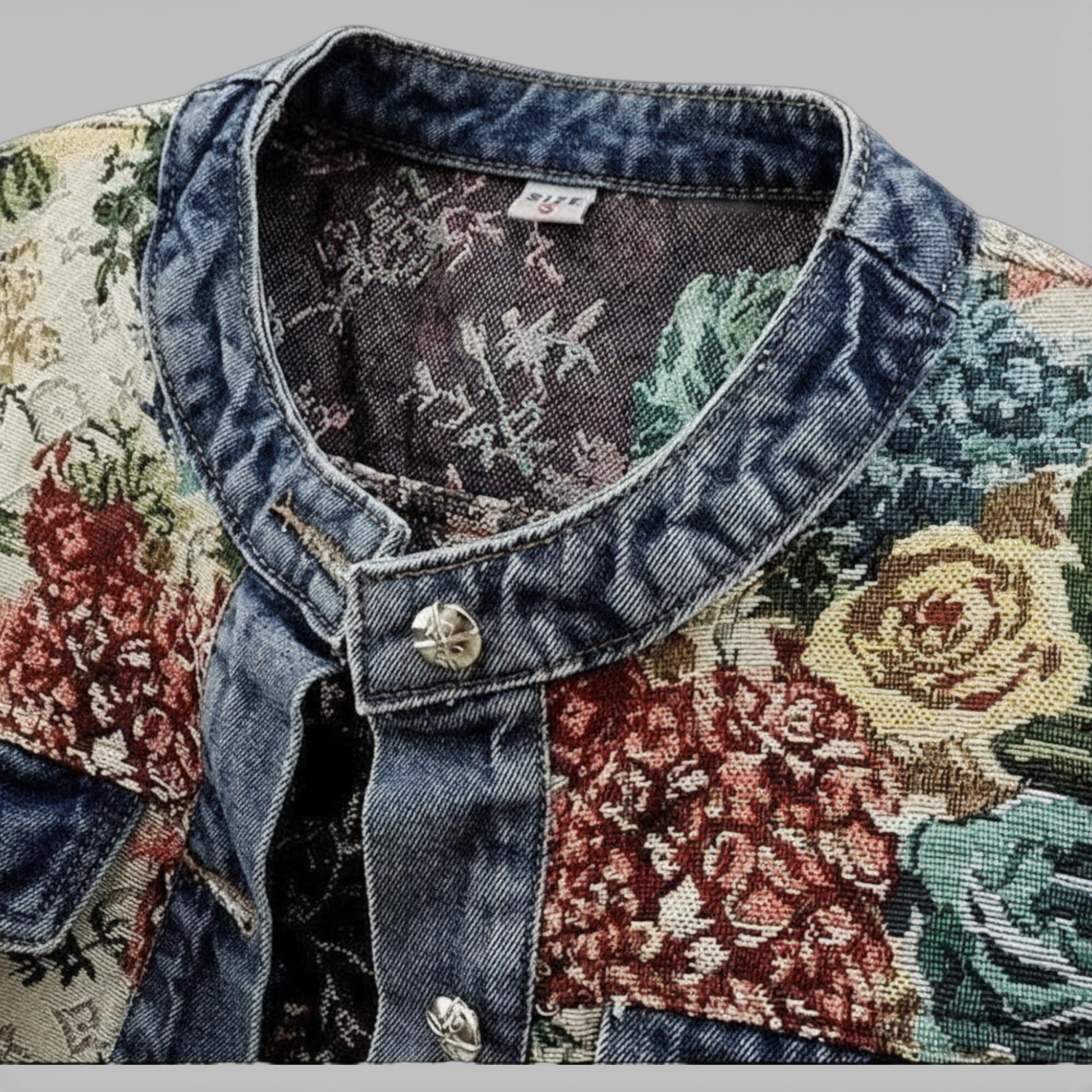 Veste en Jean Rétro Bleue pour Femme - Style Vintage Élégant