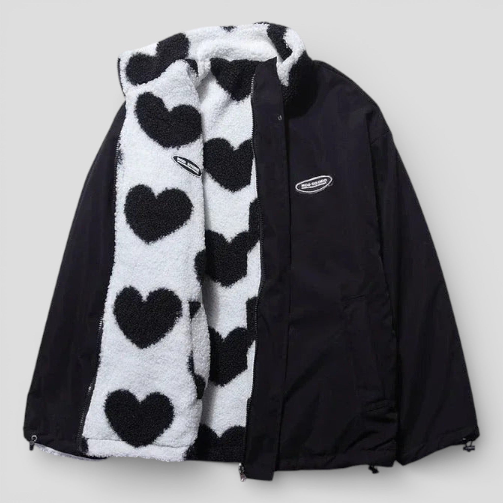 Manteaux et vestes pour femmes : Veste Femme Réversible 2-en-1 - Légère et Chaude | Imperméable Casual Printemps dans Noir de Marche Lino