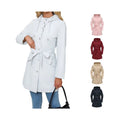 Veste Femme Trench avec Ceinture Manteaux trench