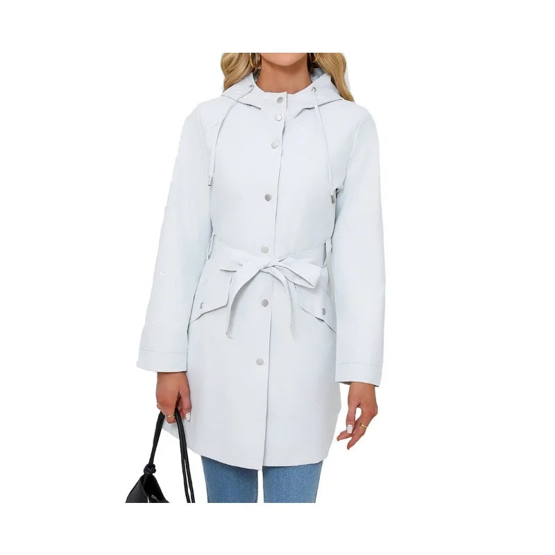 Manteaux trench : Veste Femme Trench avec Ceinture Manteaux trench dans de Marche Lino