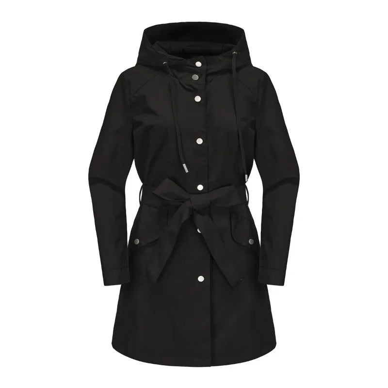 Manteaux trench : Veste Femme Trench avec Ceinture Manteaux trench dans de Marche Lino
