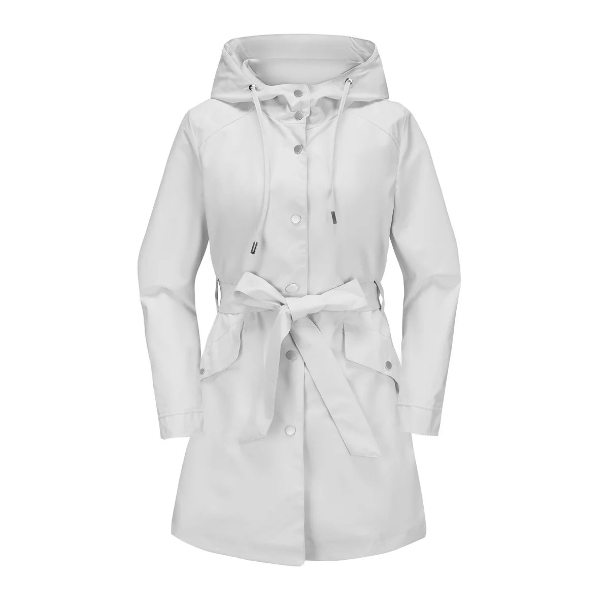 Manteaux trench : Veste Femme Trench avec Ceinture Manteaux trench dans gris blanc de Marche Lino