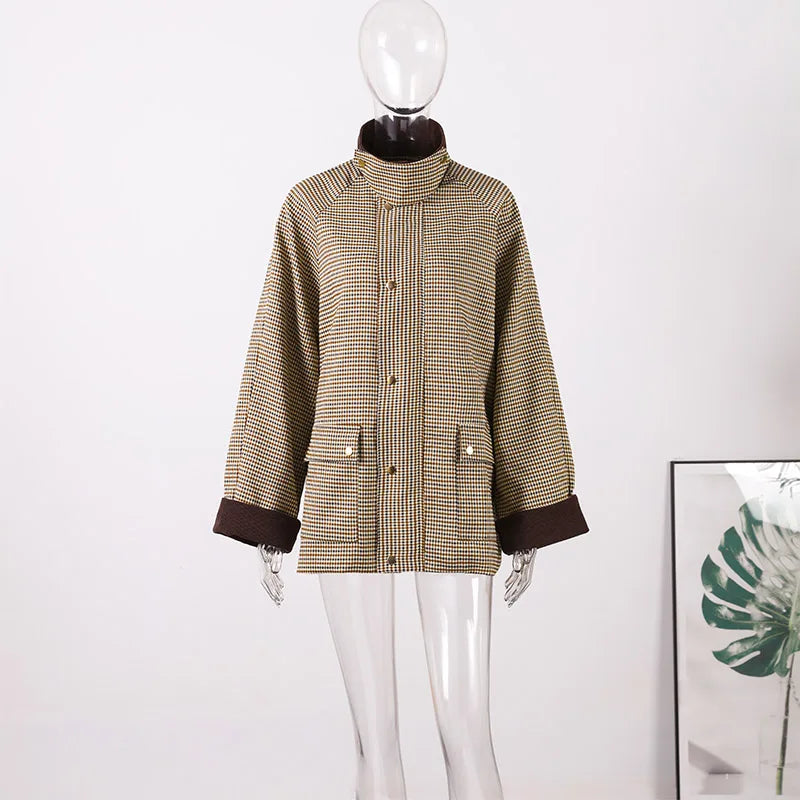 Veste Femme Vintage Décontractée à Poches 6