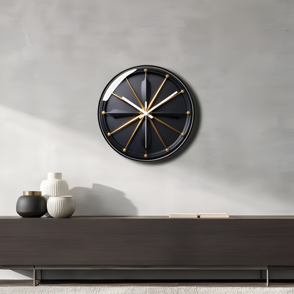 Horloge Murale Silencieuse au Design Verre