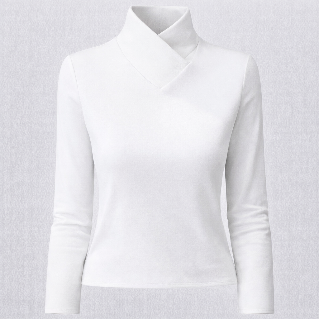 Pull Élégant à Col Montant pour Femme Confort Quotidien