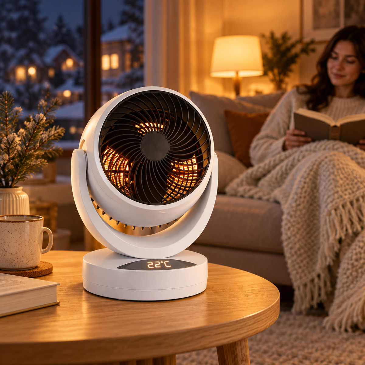 Space Heaters : DualFlow Chauffage et Ventilateur 2-en-1 2000W dans de Roselva
