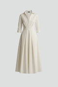 Robe Midi Femme a Taille Marquee