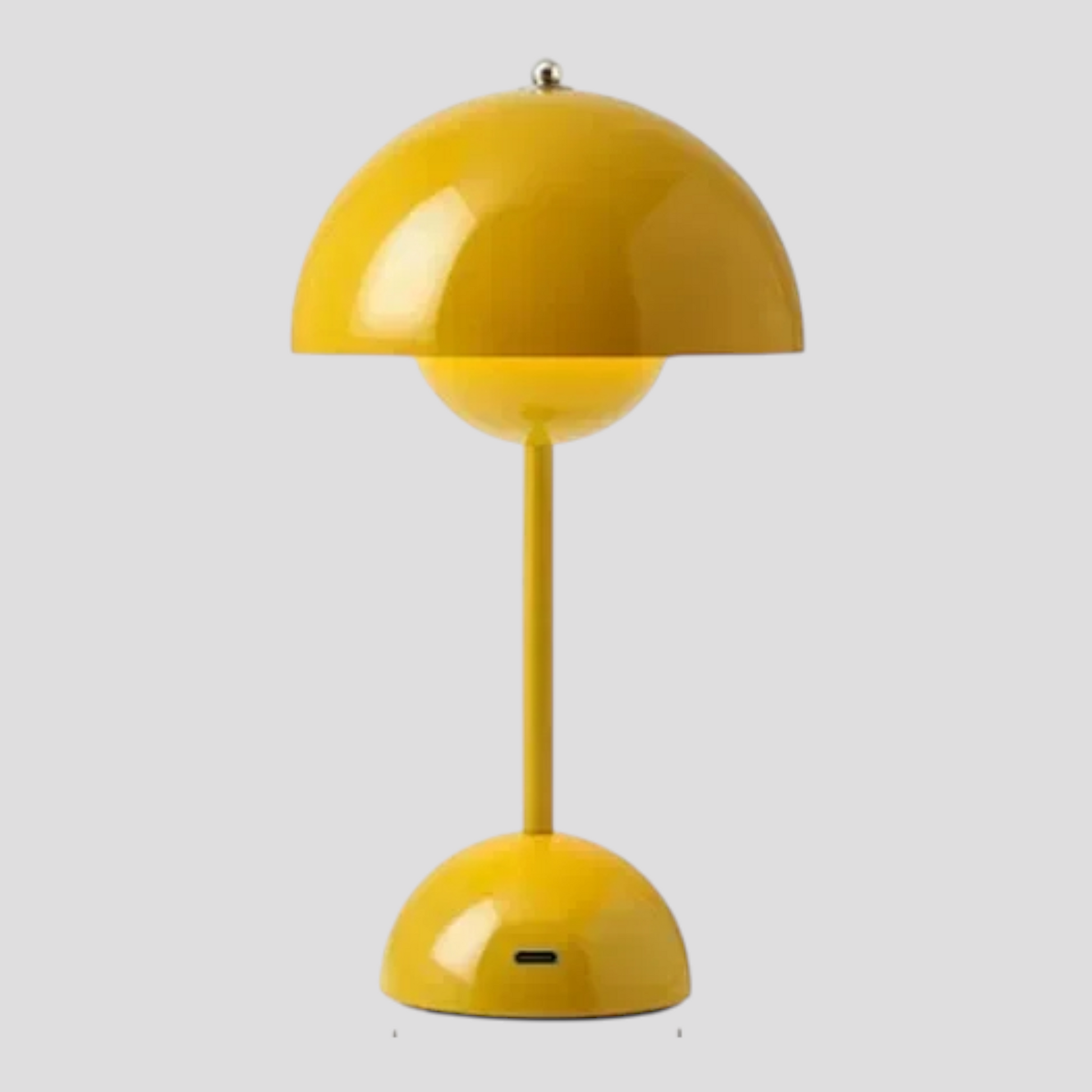 Lampe de Table LED Rechargeable USB Acrylique – Design Champignon, 30 Cm