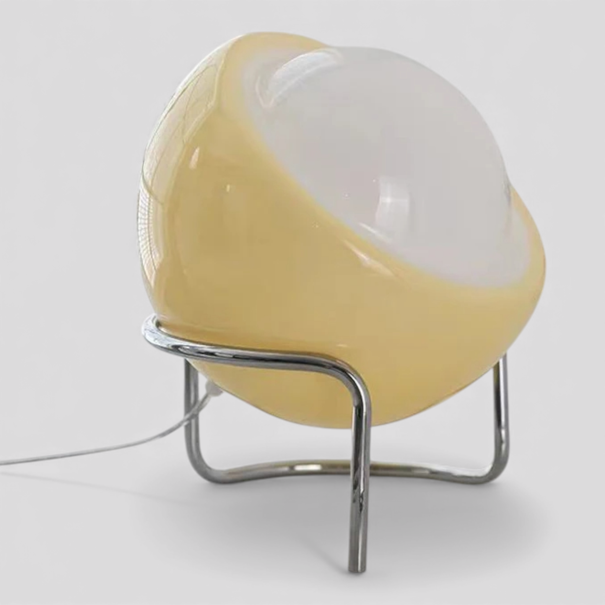 Lampes de table : Lampe de Table en Verre Style Bauhaus - Orange Ou Jaune dans de Marche Lino
