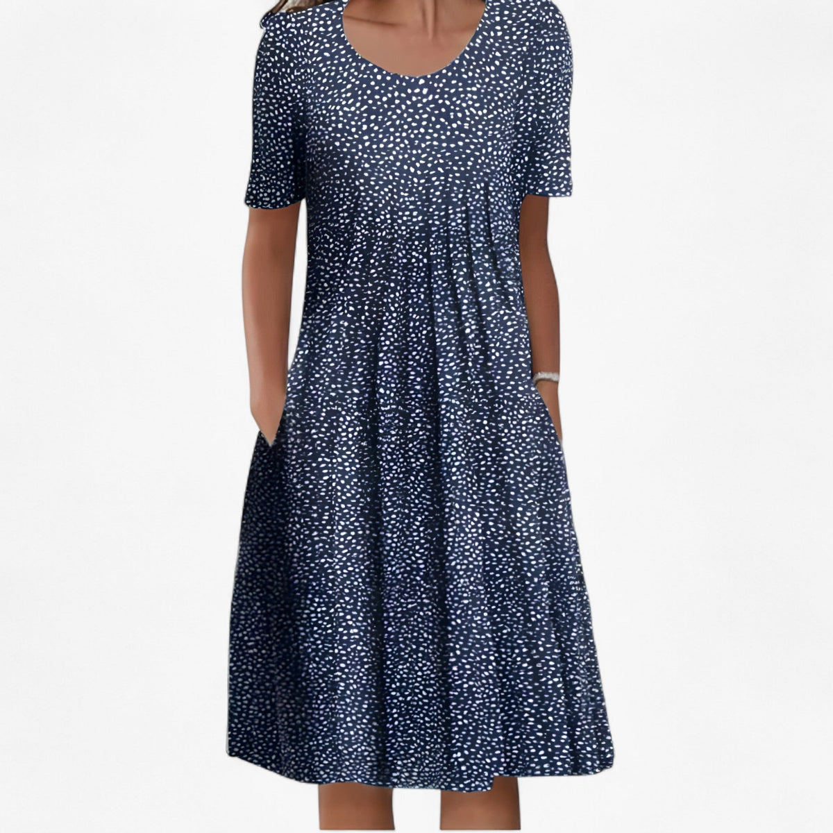Dresses : Robe d'été Femme en Coton Léger Respirant S-XL - Plusieurs Couleurs dans Bleu de Marche Lino