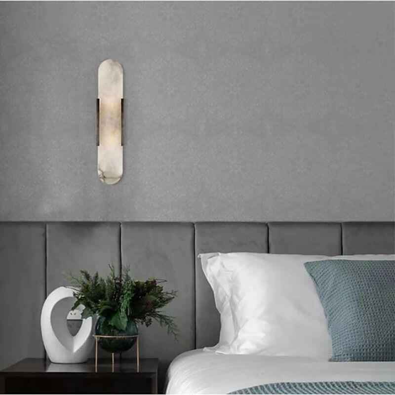 Wall Lamp : Zenova Applique Murale LED Minimaliste pour Chambre et Salle à Manger dans de Marche Lino