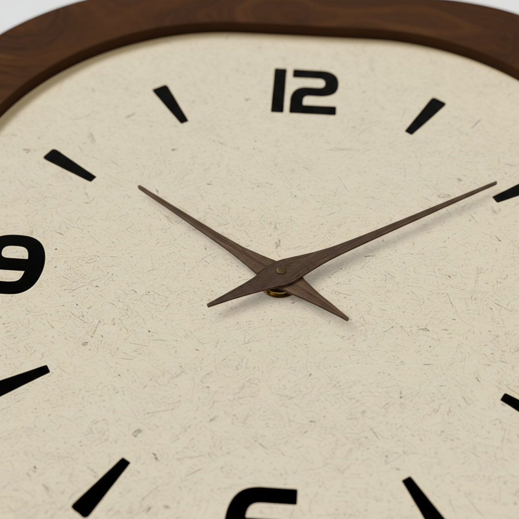 Horloge Murale en Bois Style Vintage