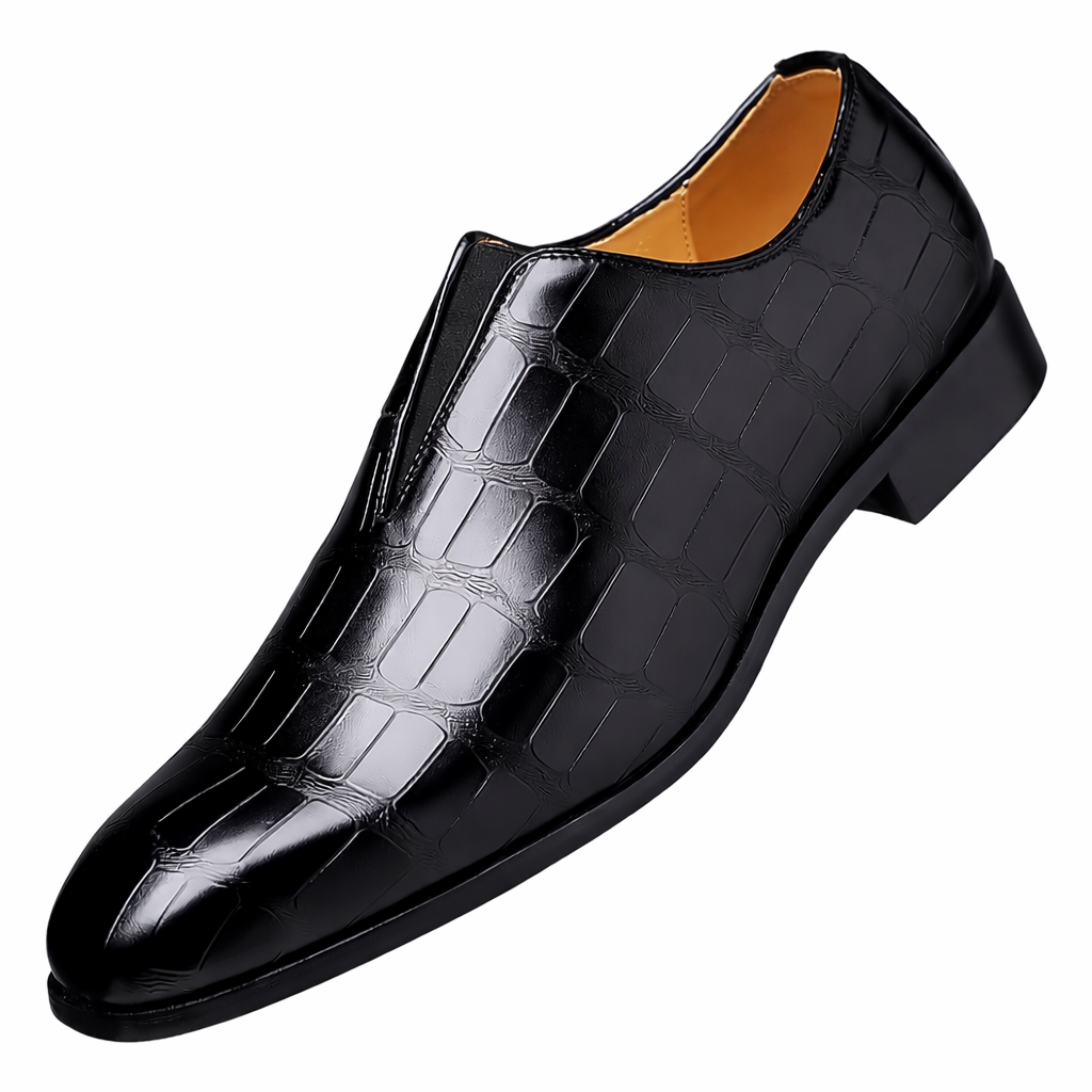 : Chaussure Homme Habillée - Pour la Ville, le Bureau et Soirées dans Noir de Marche Lino