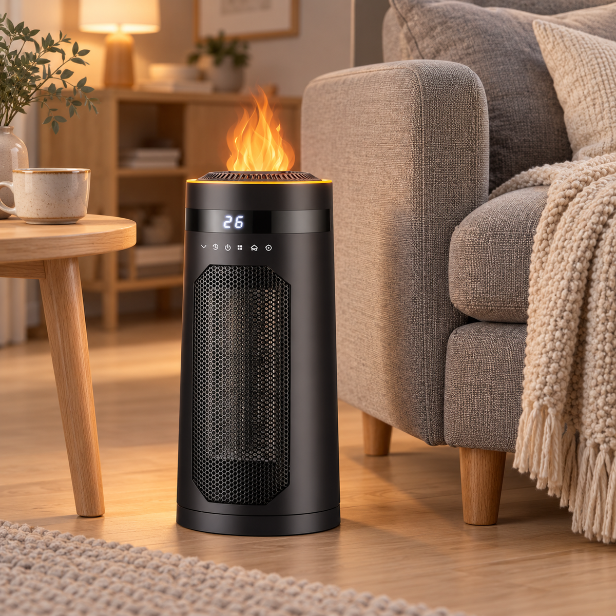 Space Heaters : FlameHeat Radiateur Céramique 1500W dans de Roselva