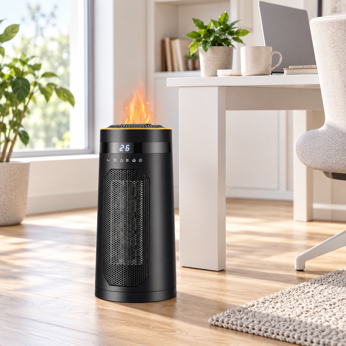 Space Heaters : FlameHeat Radiateur Céramique 1500W dans de Roselva