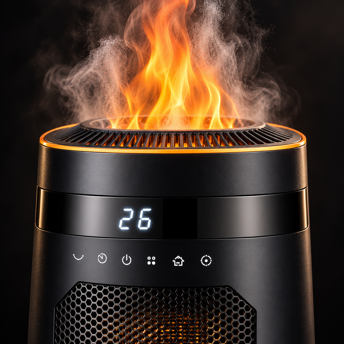 Space Heaters : FlameHeat Radiateur Céramique 1500W dans de Roselva