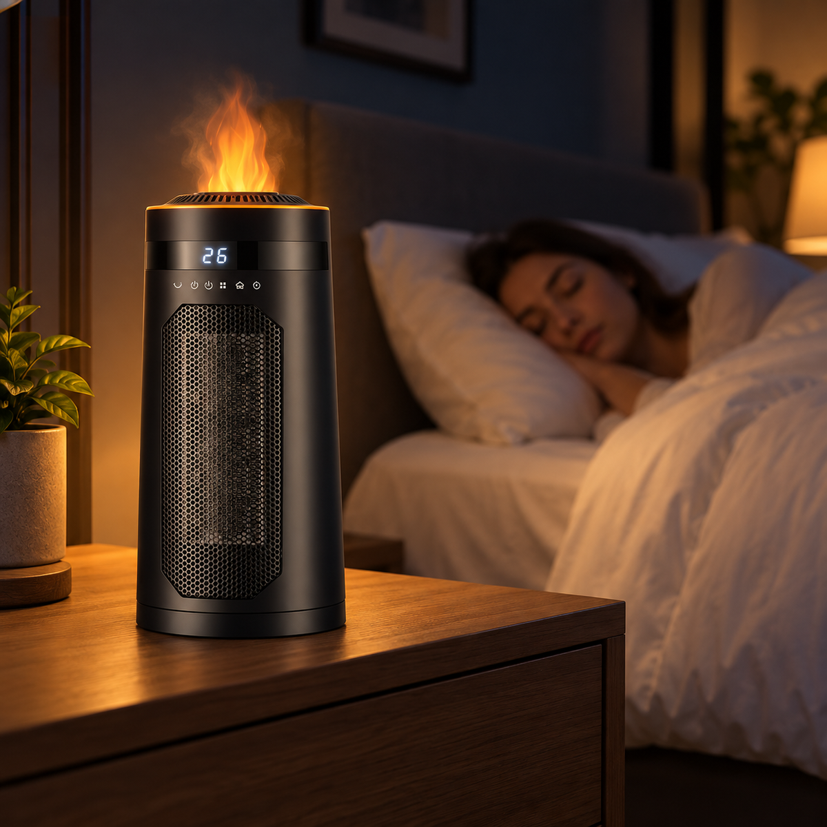 Space Heaters : FlameHeat Radiateur Céramique 1500W dans de Roselva