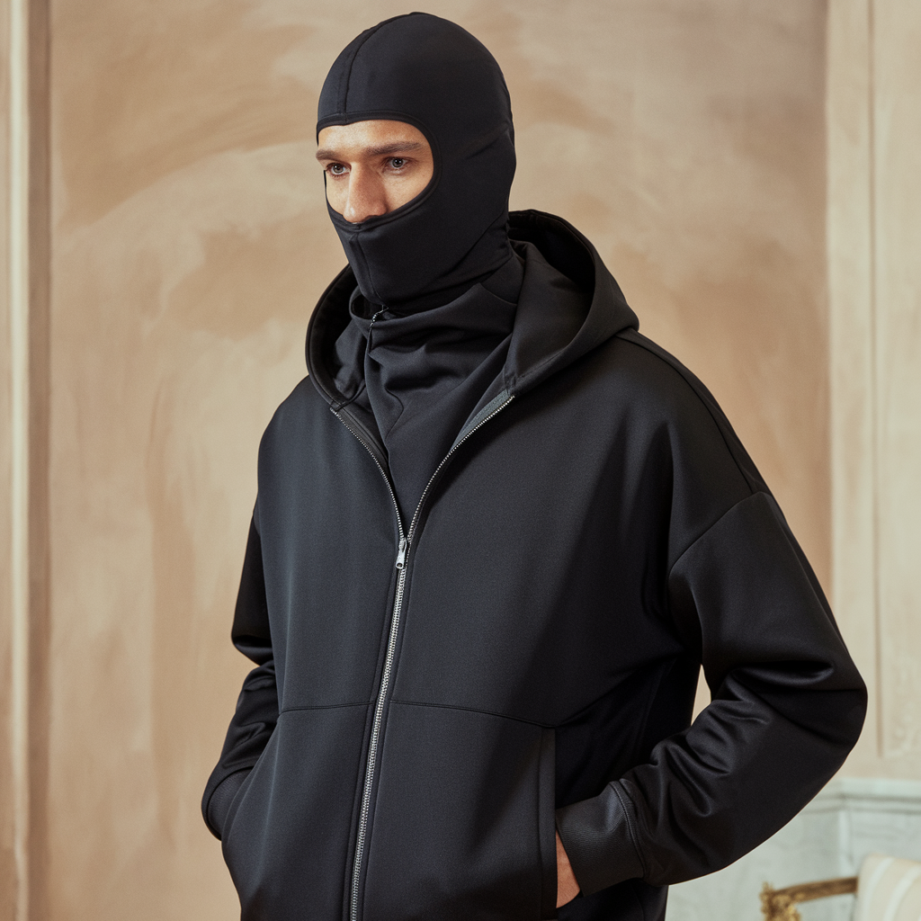 Balaclava : Cagoule Homme en Polaire avec Fermeture Éclair Intégrée - Couverture Maximale et Bien-être dans de Marche Lino