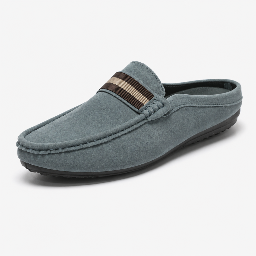 : Mocassin Homme Chic Décontracté - Confort et Légèreté Estivale dans Bleu de Marche Lino