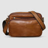 Bags : Sac Bandoulière Homme Premium en Cuir Mat Marron dans Default Title de Roselva