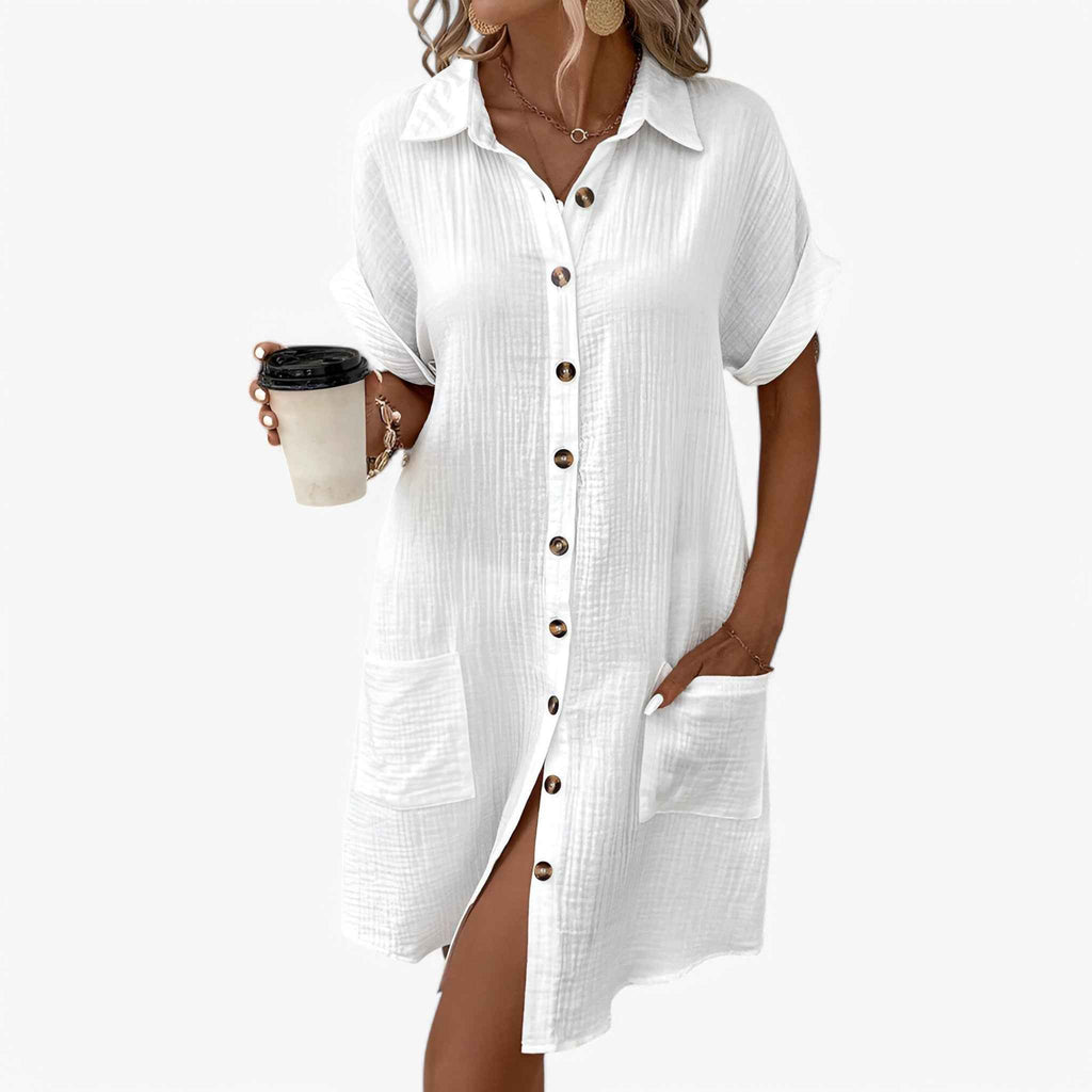 Robe d'Été Femme en Coton Léger - Idéale pour la Plage et les Loisirs