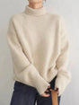 Pull en Cachemire Femme avec Col Roulé