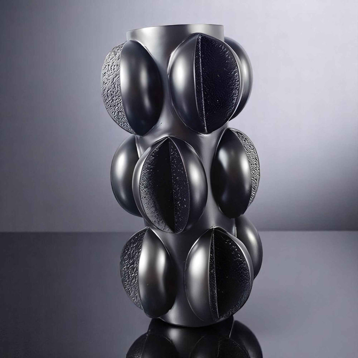 Vases : Vase Décoratif en Résine Moderne en Spirale dans de Marche Lino