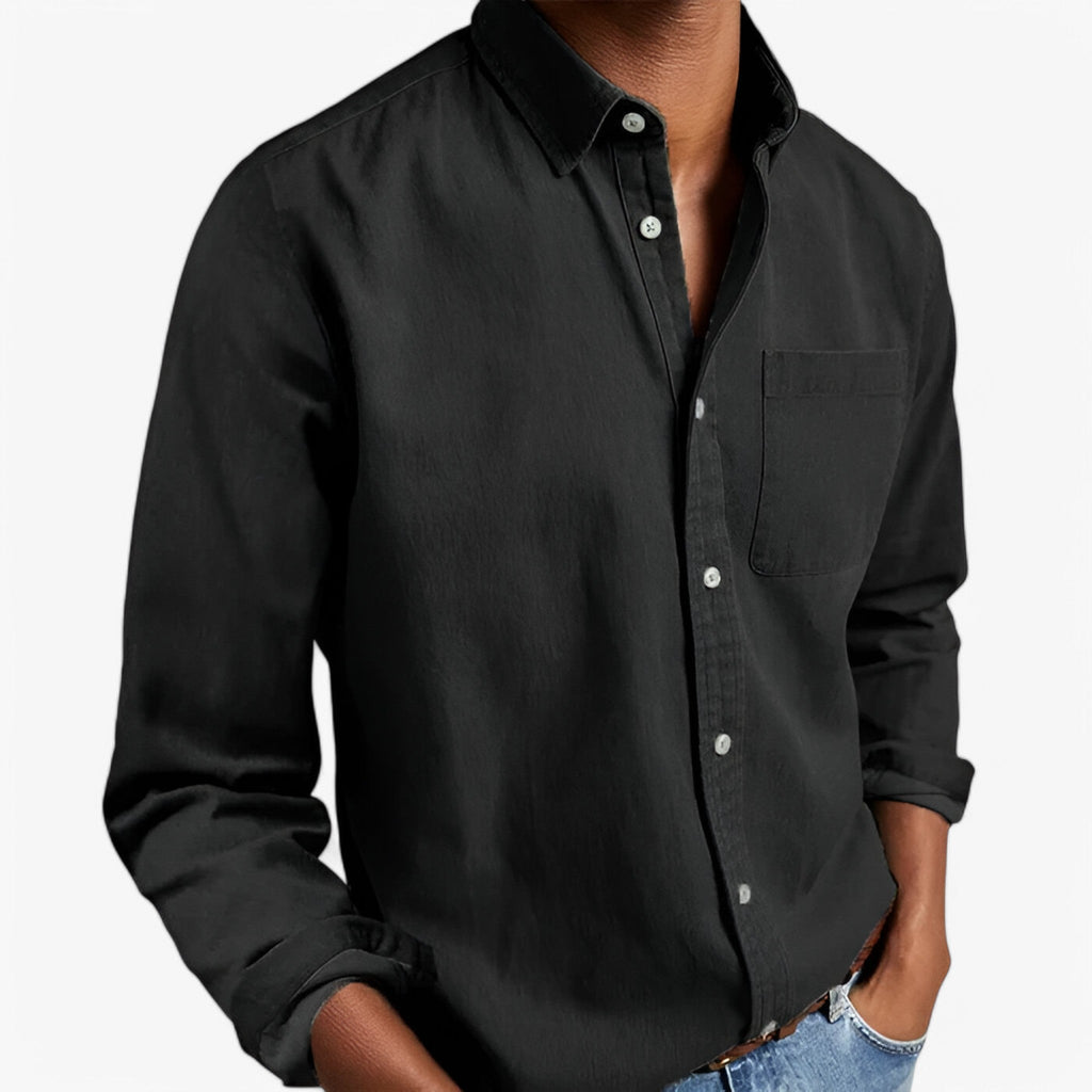 Chemise Cargo Homme Résistante en Coton avec Plusieurs Poches, Manches Longues