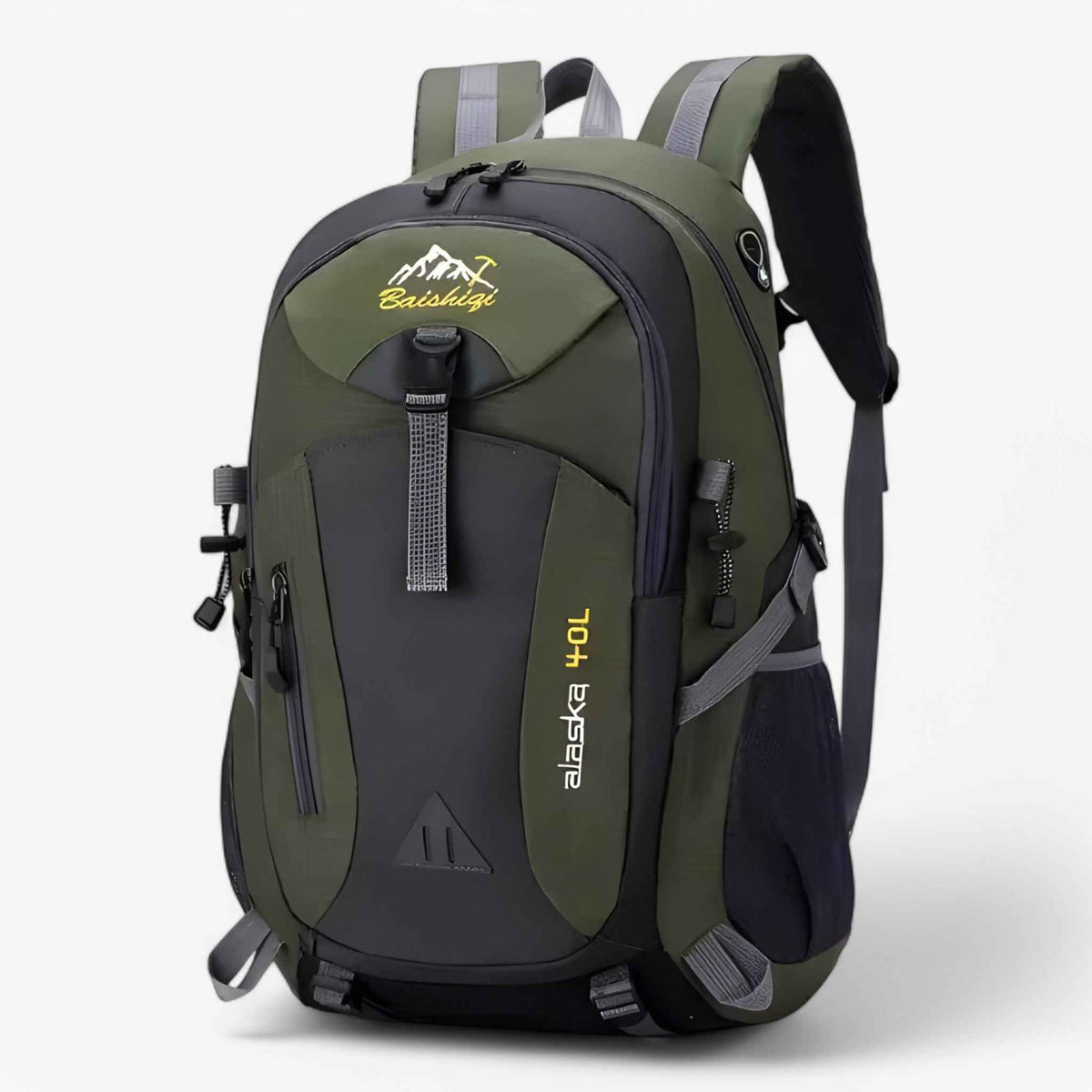 Backpack : Sac à Dos Femme Étanche 30L pour Randonnée & Aventure - Léger & Robuste dans Vert militaire 52x30x20cm de Marche Lino