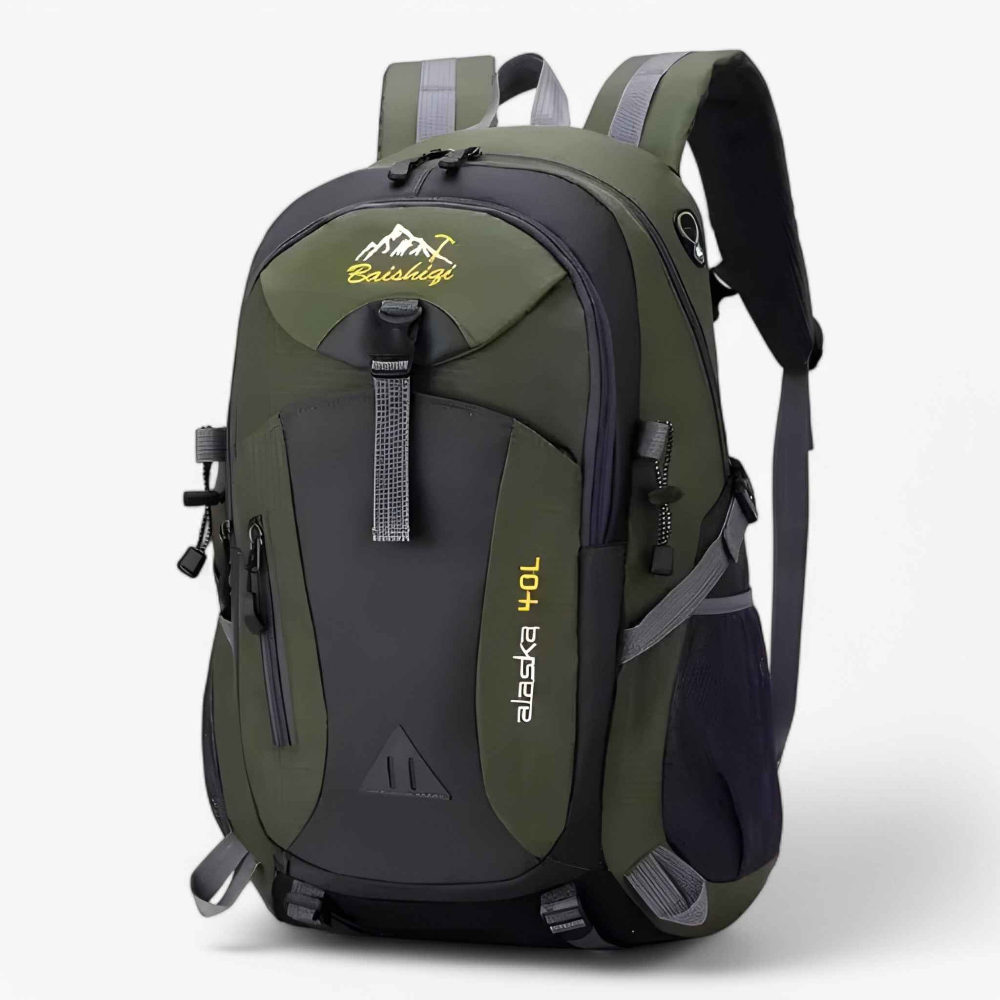 Backpack : Sac à Dos Femme Étanche 30L pour Randonnée & Aventure - Léger & Robuste dans Vert militaire 52x30x20cm de Marche Lino