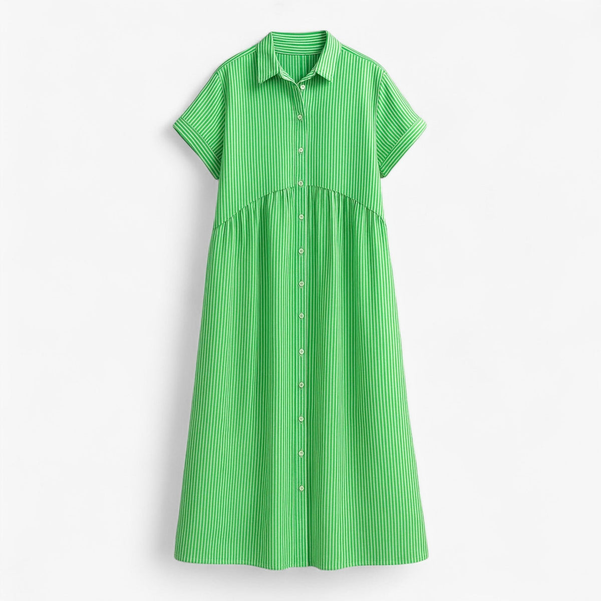 Dresses : Leggera e Leggera Robe d'Été pour Femme - Confort dans le Design Scandinave dans Groen de Marche Lino