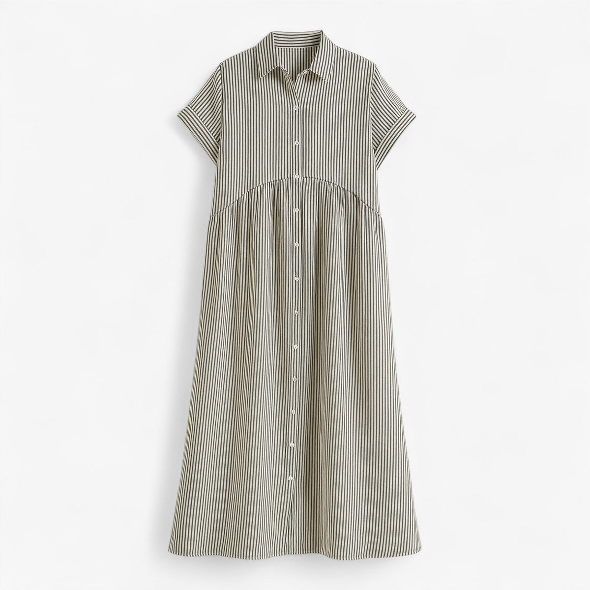 Dresses : Leggera e Leggera Robe d'Été pour Femme - Confort dans le Design Scandinave dans Grijs de Marche Lino