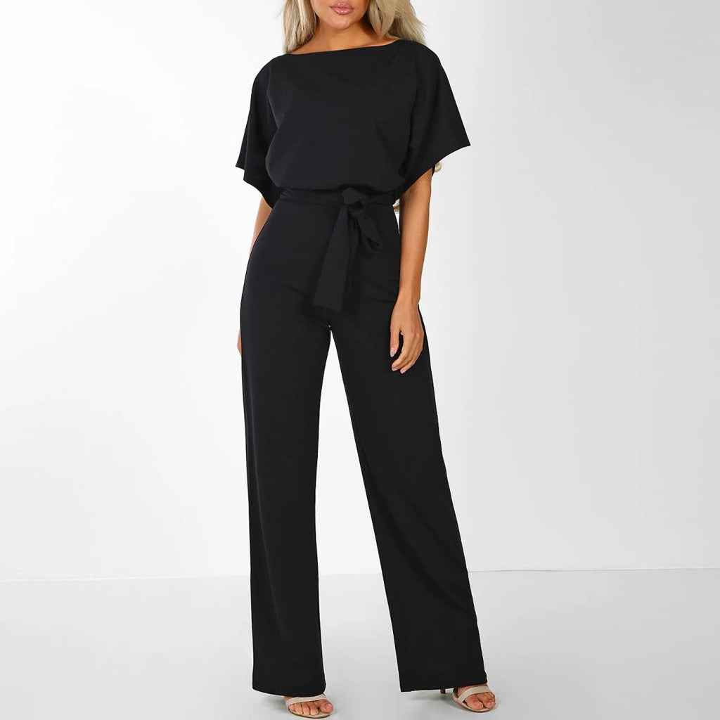 Combinaison Femme Fluide Élégante Ceinturée Large Parfaite