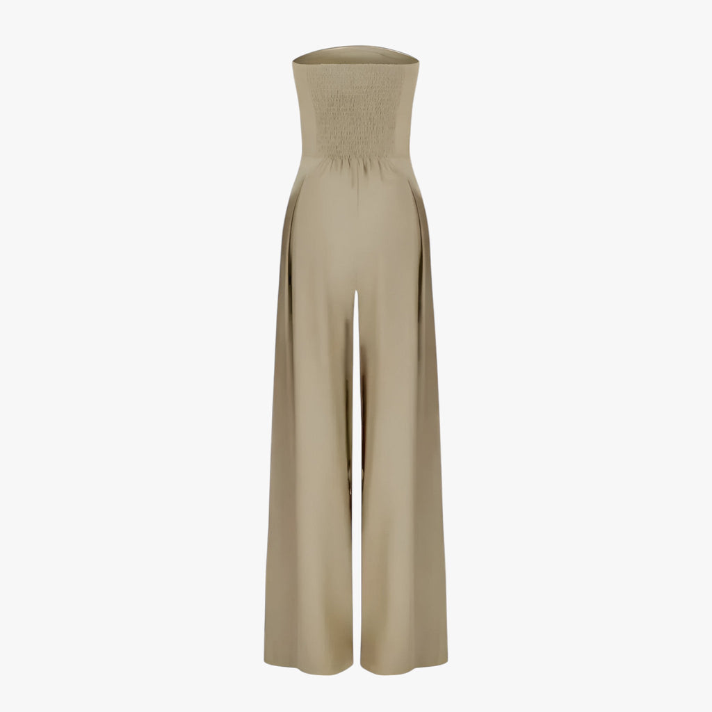 Combinaison Femme Sans Bretelles Élégante Noire - Chic et Confortable pour Cérémonie Estivale