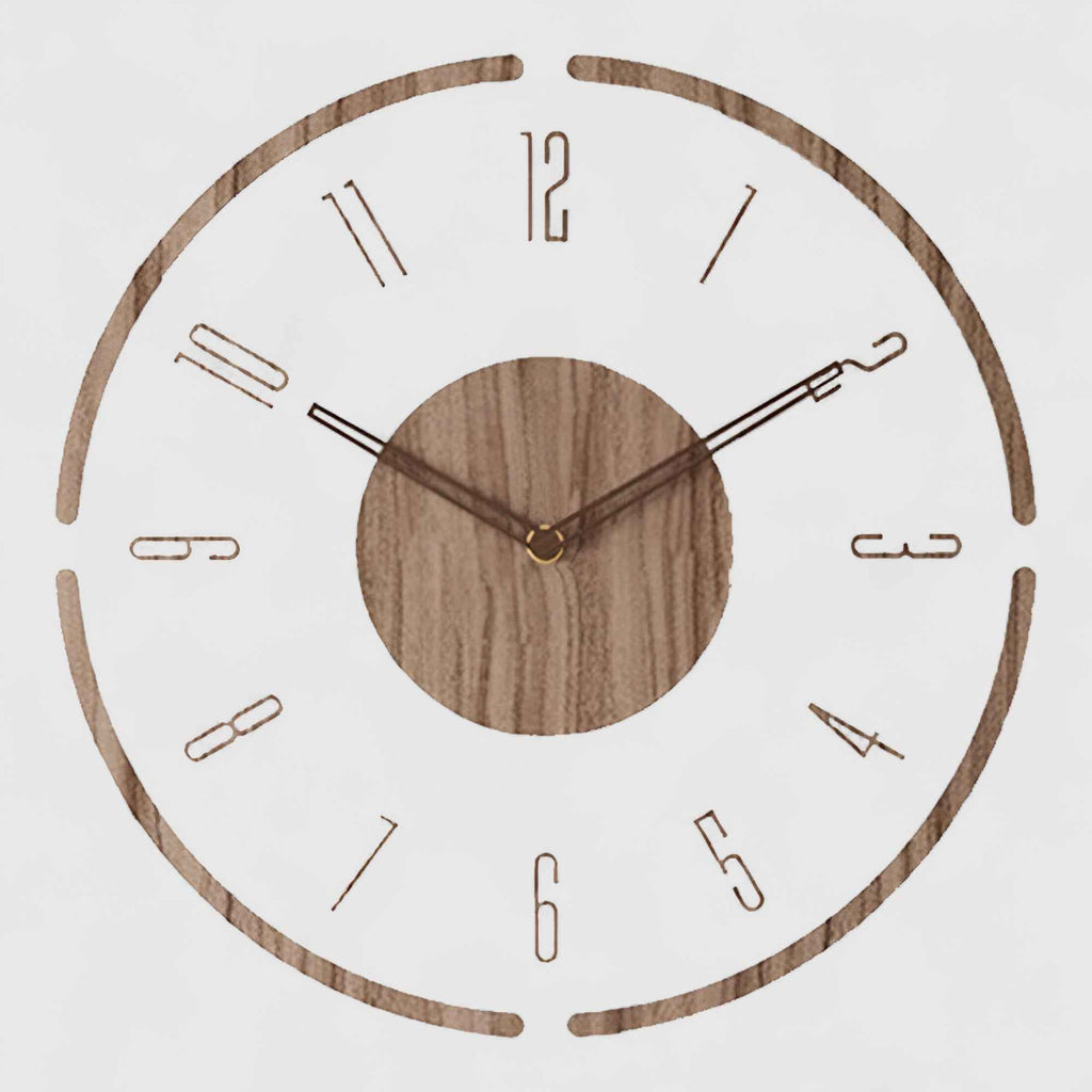Horloges murales : Horloge Murale Élégante en Acrylique et Bois au Design Moderne dans A de Marche Lino