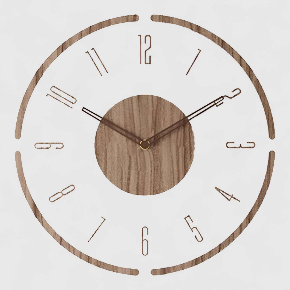 Horloges murales : Horloge Murale en Acrylique et Bois au Design Moderne dans A de Marche Lino